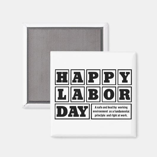 Dag van de arbeid 2023 magneet (Voorkant / Achterkant)