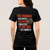 Dag van de Arbeid 2024 Partij van de Arbeid T-shir Tri-Blend Shirt (Achterkant)