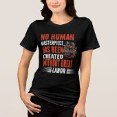Dag van de Arbeid 2024 Partij van de Arbeid T-shir Tri-Blend Shirt (Voorkant)