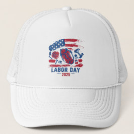 Dag van de Arbeid 2025 Baseball Hat – Hard werken Trucker Pet