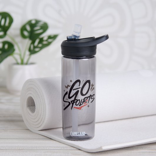 Dag van de Arbeid 2025 Sport Waterfles – Werk Hard (Yoga (Gedraaid)  )