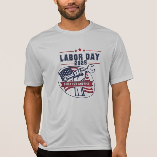 Dag van de Arbeid 2025 USA Fist T-shirt (Voorkant)