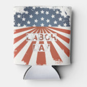 Dag van de Arbeid Amerikaanse vlag Blikjeskoeler (Voorkant)