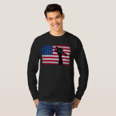 Dag van de Arbeid Amerikaanse vlag T-shirt (Voorkant volledig)