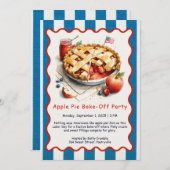 Dag van de Arbeid Apple Pie Bake-off uitnodiging (Voorkant / Achterkant)