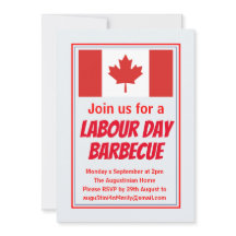 DAG VAN DE ARBEID BBQ BARBECUE Canada Vlag Geperso