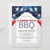 Dag van de Arbeid BBQ Party Arbeider Patriottische Kaart (Voorkant)