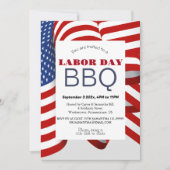 Dag van de Arbeid BBQ Party Arbeider Patriottische Kaart (Voorkant)