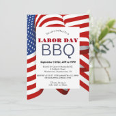 Dag van de Arbeid BBQ Party Arbeider Patriottische Kaart (Staand voorkant)