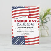 Dag van de Arbeid BBQ Party Arbeider Patriottische Kaart (Staand voorkant)