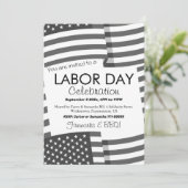 Dag van de Arbeid BBQ Party Arbeider Patriottische Kaart (Staand voorkant)