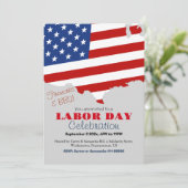 Dag van de Arbeid BBQ Party Arbeider Patriottische Kaart (Staand voorkant)