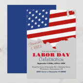 Dag van de Arbeid BBQ Party Arbeider Patriottische Kaart (Voorkant / Achterkant)