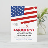 Dag van de Arbeid BBQ Party Arbeider Patriottische Kaart (Staand voorkant)