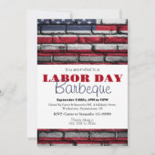 Dag van de Arbeid BBQ Party Arbeider Patriottische Kaart (Voorkant)