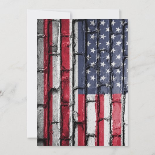 Dag van de Arbeid BBQ Party Arbeider Patriottische Kaart (Achterkant)