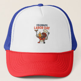 Dag van de Arbeid BBQ Party Cartoon – Grill Master Trucker Pet