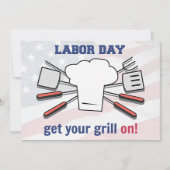 Dag van de Arbeid BBQ Party Familie Zomer Grill Bl Kaart (Voorkant)