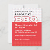 Dag van de Arbeid BBQ uitnodiging (Voorkant)