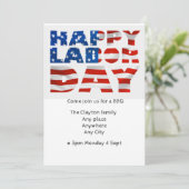 Dag van de Arbeid BBQ uitnodiging (bewerkbaar) (Staand voorkant)