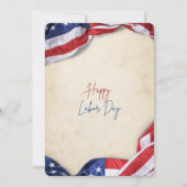 Dag van de Arbeid BBQ Uitnodiging bewerkbare sjabl (Achterkant)