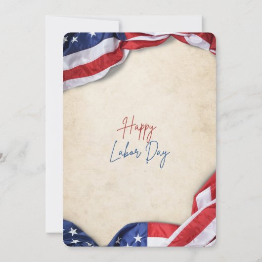 Dag van de Arbeid BBQ Uitnodiging bewerkbare sjabl (Achterkant)