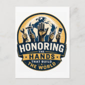 Dag van de Arbeid  Briefkaart (Voorkant)