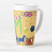 Dag van de Arbeid - Brits thema - Feestgeschenken Latte Mok (Rechterhoek)