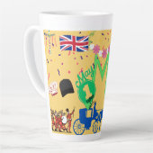 Dag van de Arbeid - Brits thema - Feestgeschenken Latte Mok (Linkerhoek)