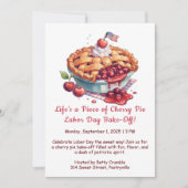 Dag van de Arbeid Cherry Pie Bake-off uitnodiging (Voorkant)