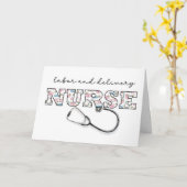 Dag van de Arbeid en Levering Verpleegkundige Waar Kaart (Gele Bloem)