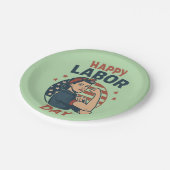 Dag van de Arbeid Feest Borden Papieren Bordje (Gekanteld)