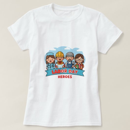 Dag van de Arbeid Helden T-shirt (Design voorkant)