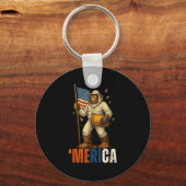 Dag van de Arbeid imker Bigfoot Honey Worker Ameri Sleutelhanger (Voorkant)
