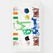 Dag van de Arbeid in Ierland Spandoek (Verticaal)