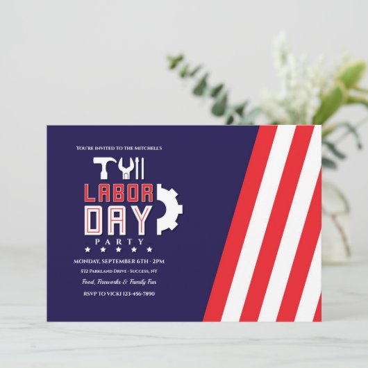 Dag van de Arbeid Kaart (Staand voorkant)