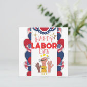 Dag van de Arbeid Kaart (Staand voorkant)