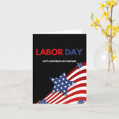 Dag van de Arbeid kaart van bedrijf aan werknemer  (Gele Bloem)