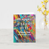 Dag van de Arbeid kaart van bedrijfsmedewerker (be (Gele Bloem)