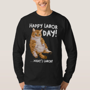 dag van de arbeid kat voor vrouwenmannen Wat is ar T-shirt