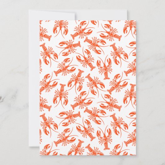 Dag van de Arbeid Kreeft Kook Uitnodiging – Patrio (Achterkant)