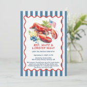 Dag van de Arbeid Kreeft Kook Uitnodiging – Patrio (Staand voorkant)