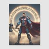 Dag van de Arbeid Magnetische kaart – Kracht is He (Voorkant)