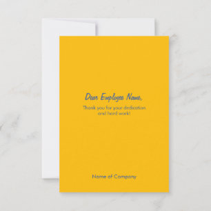 Dag van de Arbeid Medewerker Appreciatie Dank U Ka Bedankkaart