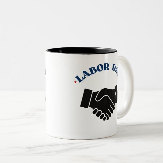 Dag van de Arbeid Mok – Patriottisch Rood, Wit & B (Voorkant rechts)