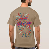 Dag van de Arbeid patriottisch gelukkig T-shirt (Achterkant)