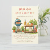 Dag van de Arbeid Pizza & Bier Uitnodiging – Patri (Staand voorkant)