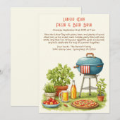 Dag van de Arbeid Pizza & Bier Uitnodiging – Patri (Voorkant / Achterkant)