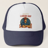 Dag van de Arbeid Sport Trucker Hat Pet (Voorkant)