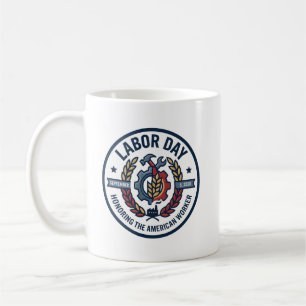Dag van de Arbeid ter ere van de Amerikaanse arbei Koffiemok